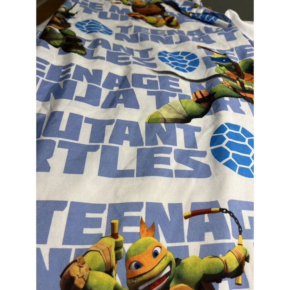 Teenage Mutant Ninja Turtles Fit & Flat Twin Size Sheets (no Pillowcase)